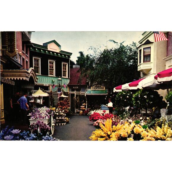 Flower Mart Disneyland Magic Kingdom Postcard Unposted - Picture 1 of 2